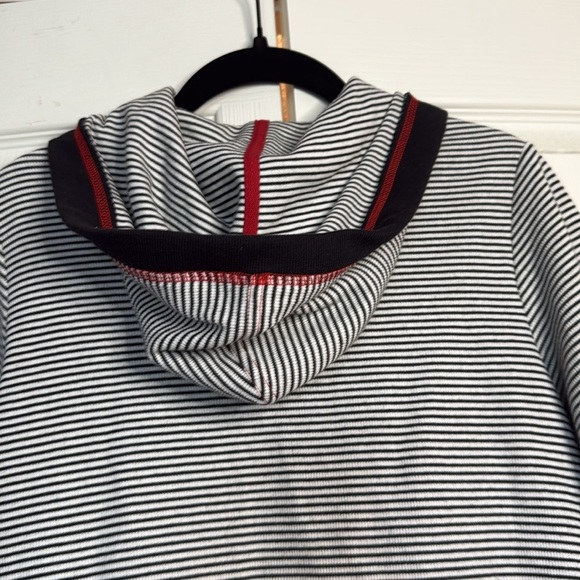 Vintage Norm Thompson striped hoodie size S/P - Picture 7 of 9